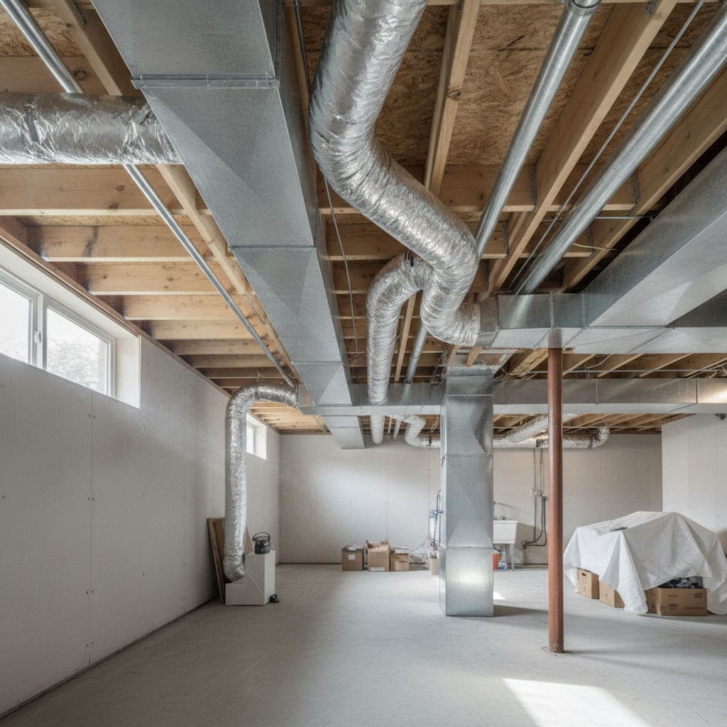 ductwork at home - no face